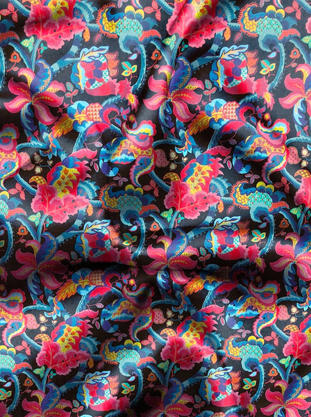 Ridley_London_Black_Red__Silk_Satin_Liberty_Silk_Satin_