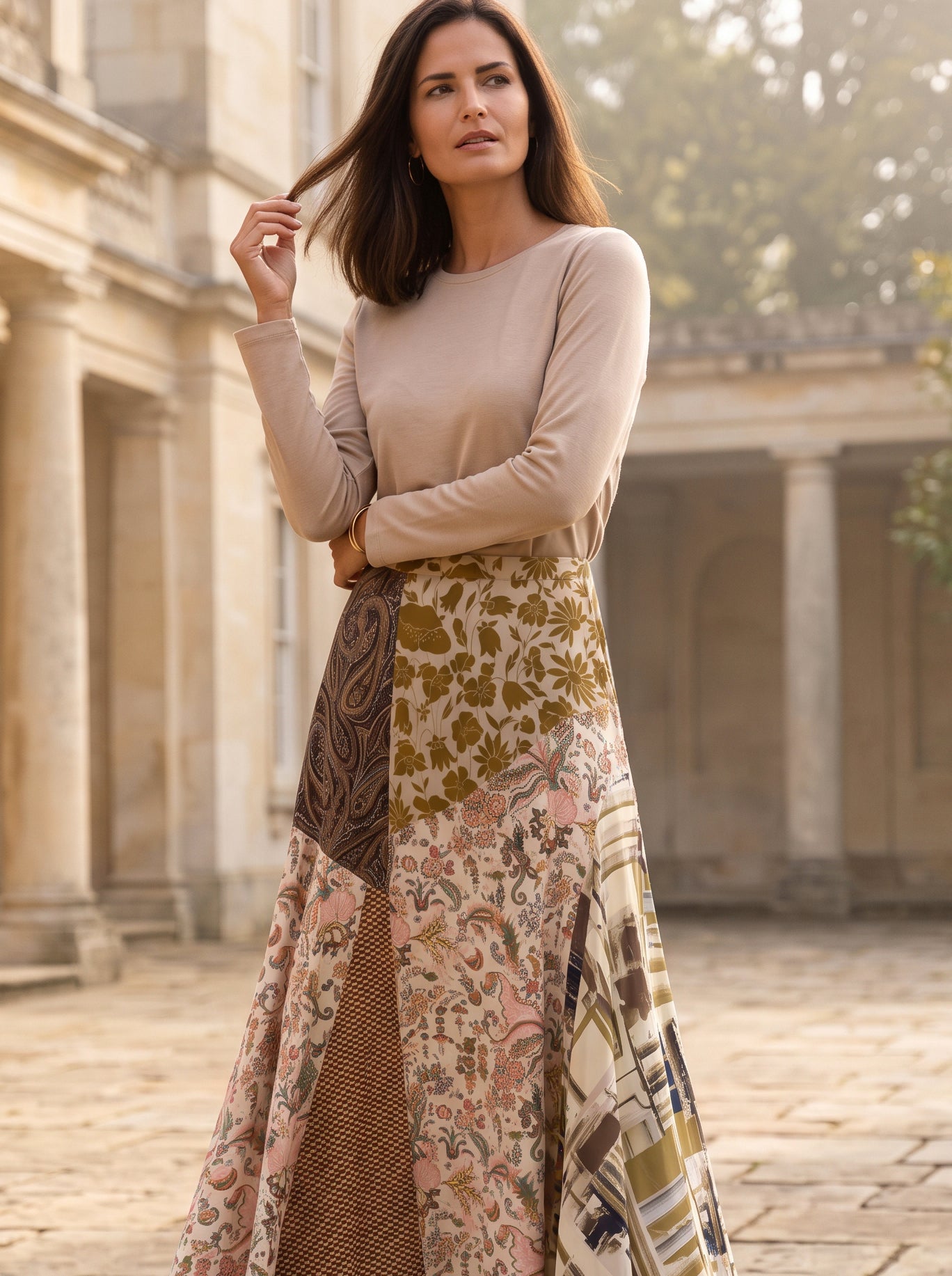KALEIDOSCOPE MAXI SKIRT