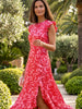 ANGEL SLEEVED CARLA MIDAXI DRESS
