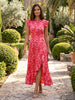 ANGEL SLEEVED CARLA MIDAXI DRESS