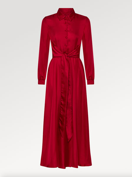 Silk button down shirt dress discount