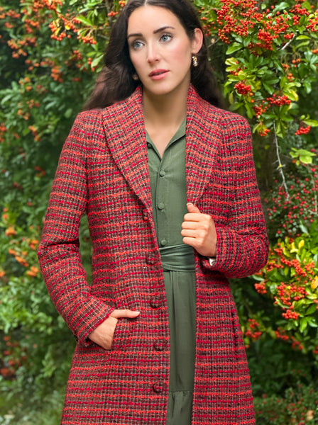 TWEED MAXI COAT
