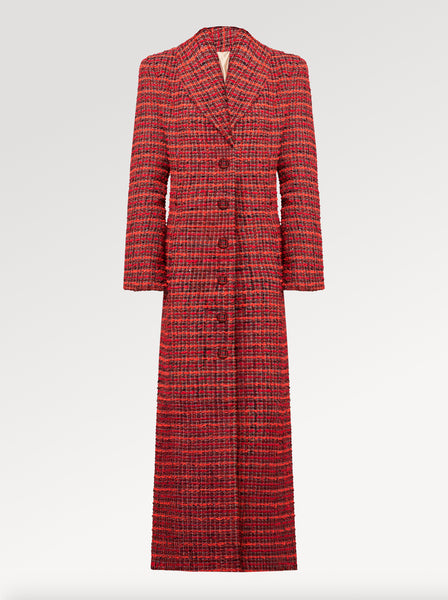 TWEED MAXI COAT