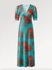 Ridley_London_Turquoise_Orange_Aura_Night_Liberty_Print_Silk_Janie_Bias_Cut_With_Elbow_Lenght_Sleeves_And_Vneck_Maxi_Mother_of_The_Bride_Wedding_Guest_Maxi_Dress