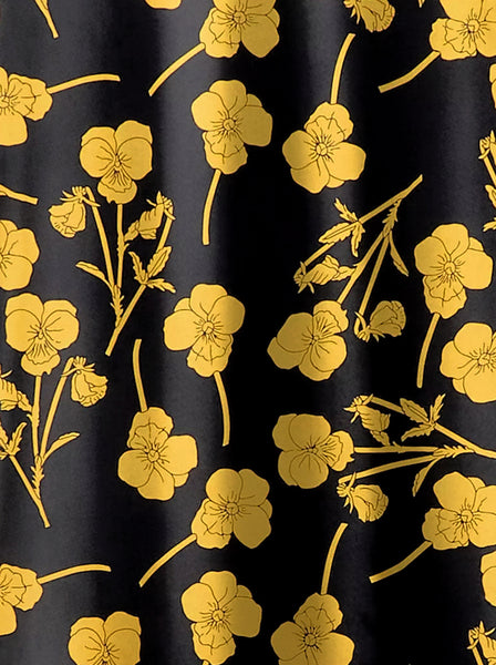 Ridley_London_Silk_Autumn_Winter_Mother_Of_the_Bride_Wedding_Guest_Black_Gold_Radiant_Ros_Liberty_Silk_Satin_Fabric