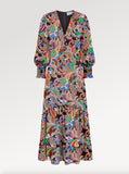 Ridley_London_Silk_Autumn_Winter_Mother_Of_the_Bride_Wedding_Guest_Navy_Multi_Coloured_Paisley_Fanfare_Liberty_Silk_Satin_Ellen_Midaxi_Dress_with_Full_Length_Sleeves