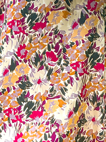 Ridley_London_Burgundy_Gold_Painters_Bouquet_Liberty_Print_Silk_Satin_