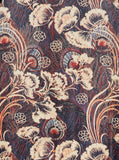 Ridley_London_Chocolate_Peacock_Feather_Liberty_Print_Hera_Hana_Silk_Twill