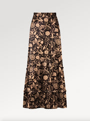 Ridley_London_Chocolate_Silk_Twill_Hesperedes_Evening_Liberty_Print_Anya_Maxi_Skirt_With_Frounce_Frill_Hem