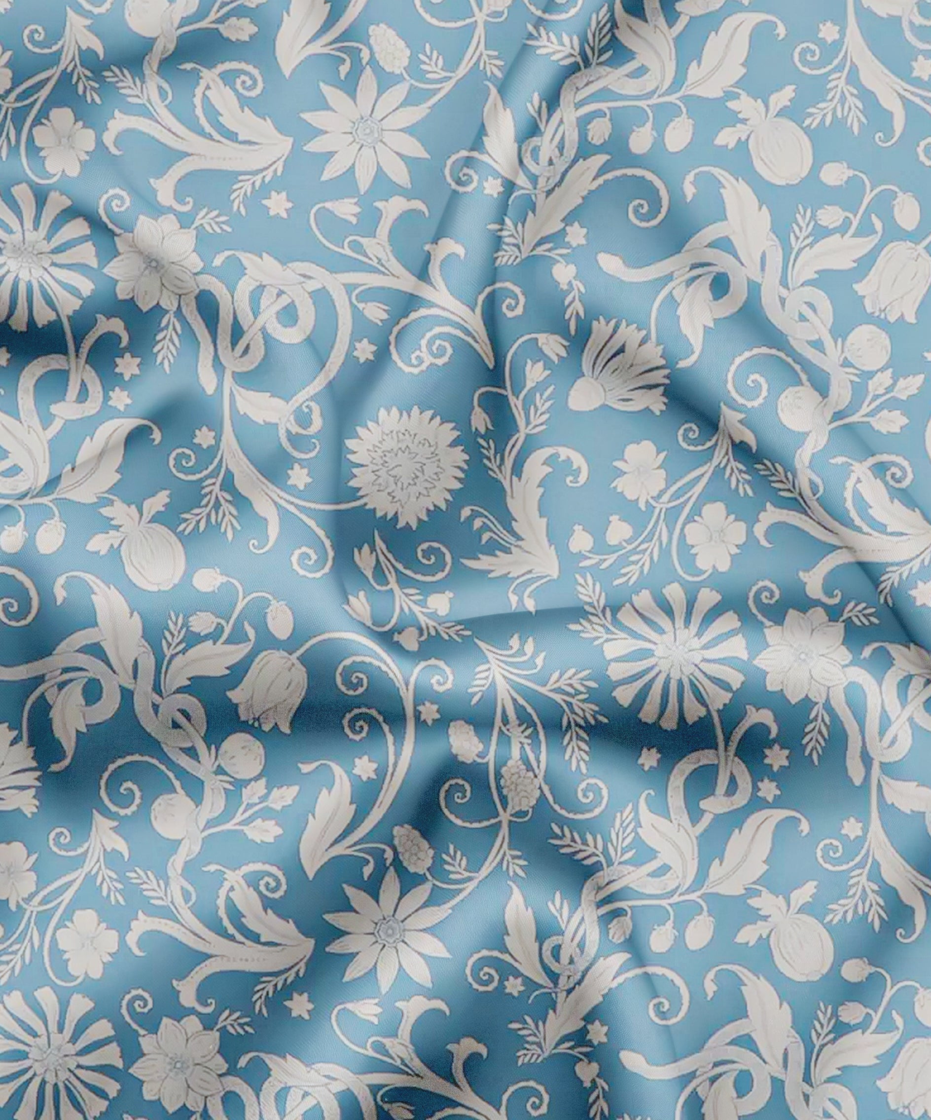 Ridley_London_Wedgewood_Blue_Hesperedes_Evening_Liberty_Print_Silk_Satin_