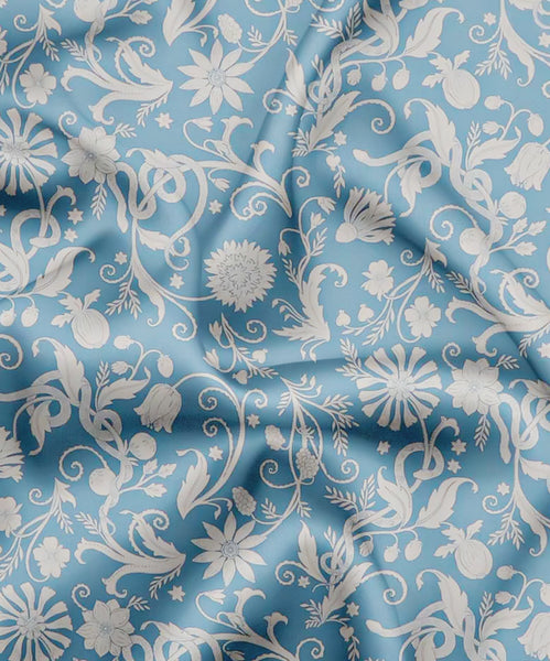 Ridley_London_Wedgewood_Blue_Hesperedes_Evening_Liberty_Print_Silk_Satin_