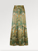 Ridley_London_Green_Silk_Twill_Royal_Hera_Liberty__Print_Peacock_Feather_Silk_Anya_Maxi_Skirt_With_Frounce_Frill_Hem