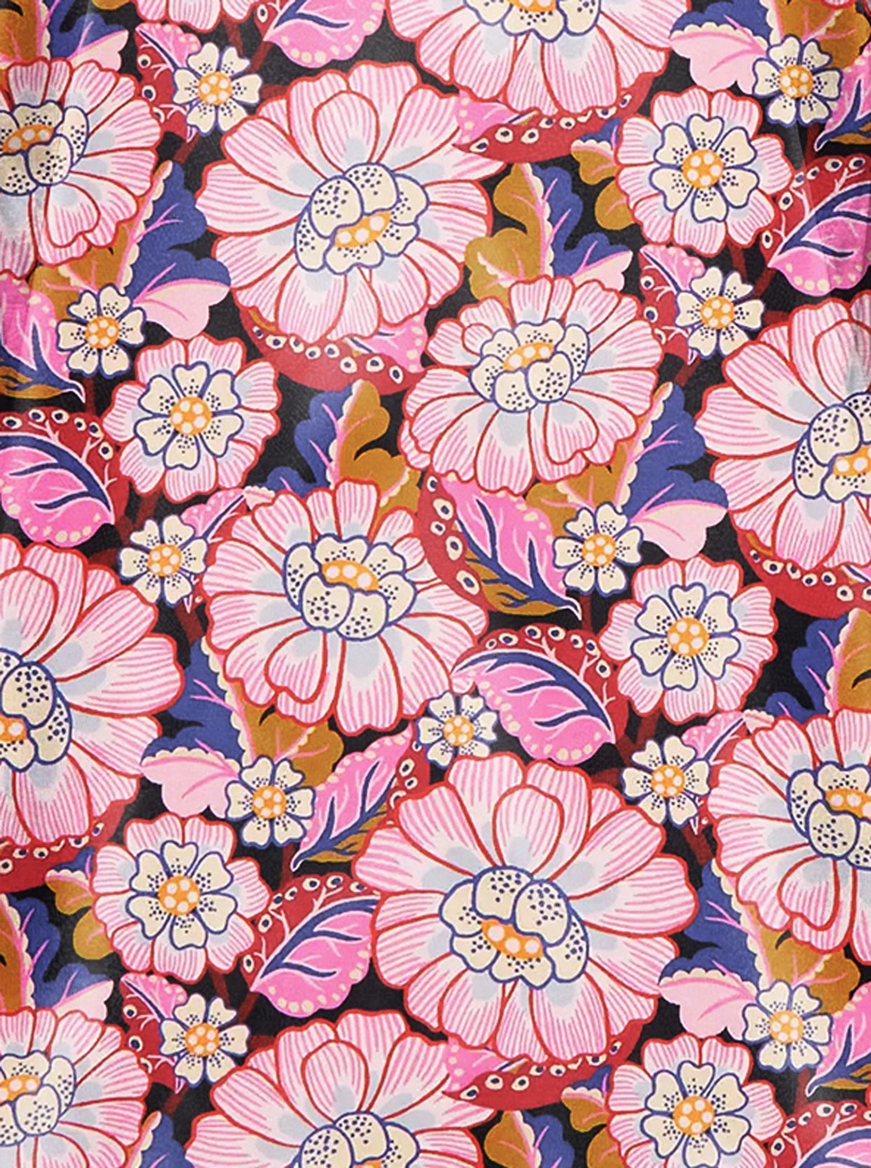 Ridley_London_Magenta_Dark_Fucshia_Pink_Clifford_Liberty_Silk_Satin_Floral
