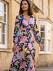 Ridley_London_Navy_Tropical_Shawls_Liberty_Print_Silk_Satin_Ella_Winter_Wedding_Guest_Mother_Of_The_Bride_Maxii_Dress_With_Full_Length_Sleeves_And_Button_Down_Front