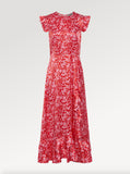 ANGEL SLEEVED CARLA MIDAXI DRESS