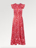 ANGEL SLEEVED CARLA MIDAXI DRESS