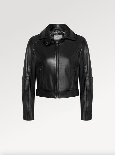 LEATHER BOMBER