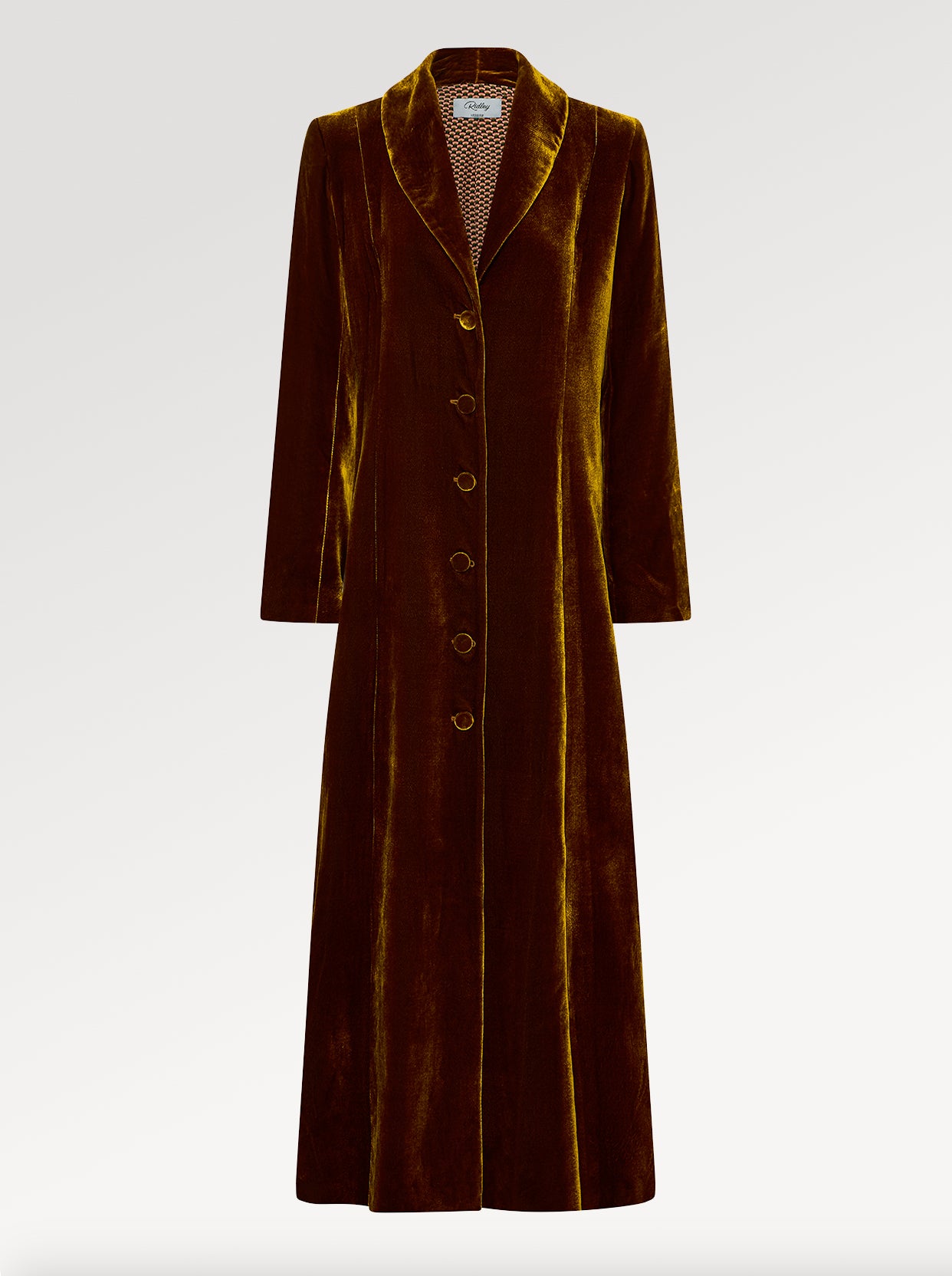 Full length velvet coat hotsell