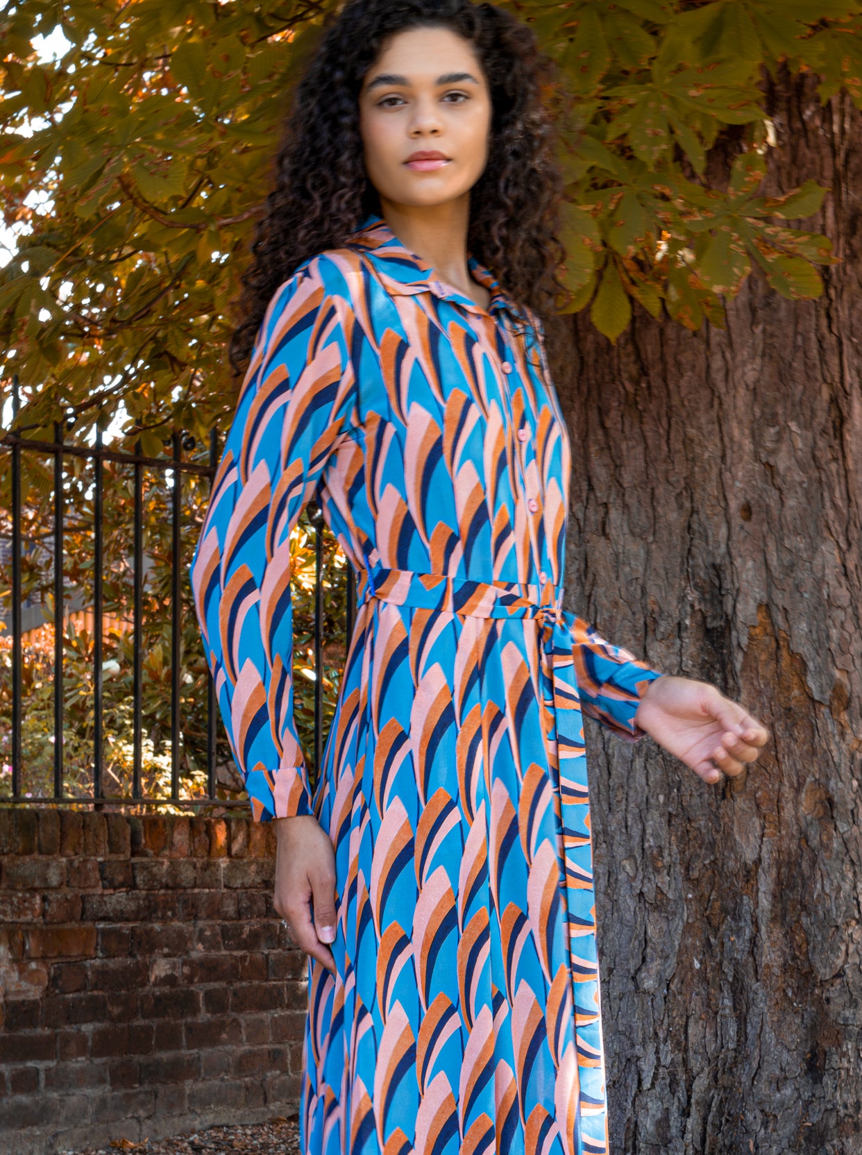 Liberty print shirt dress shop