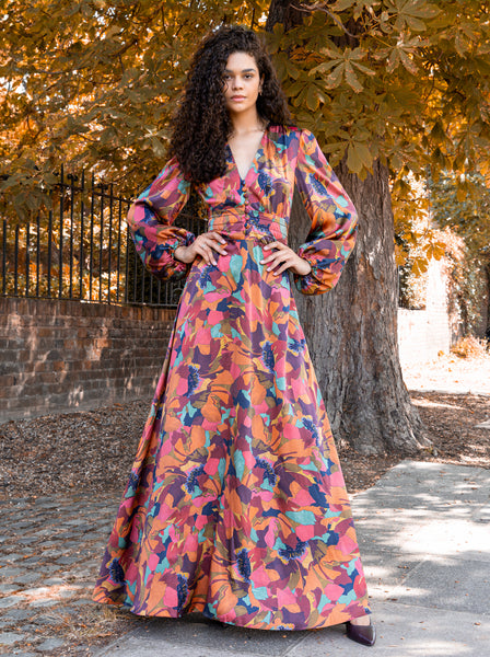 Liberty print maxi dress best sale