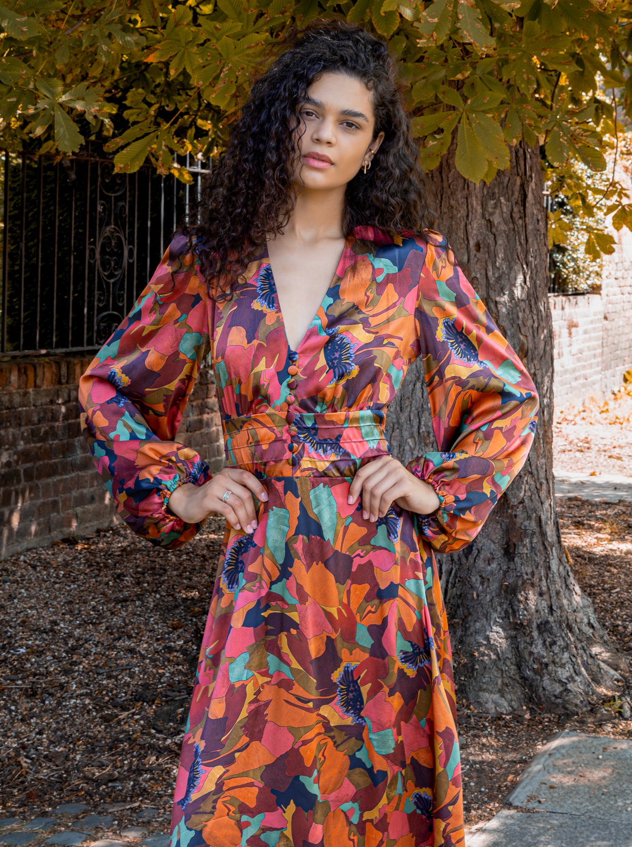 Liberty print maxi dress 2025