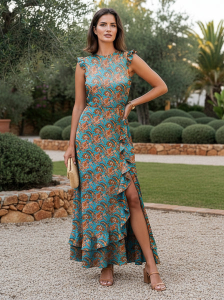 ANGEL SLEEVED CARLA MAXI DRESS