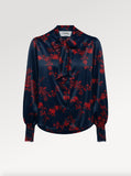 Ridley_London_Teal_Red_Silk_Satin_Elizabeths_Impression_Liberty_Print_Cilla_Pussy_Bow_Long_Sleeved_Blouse_With_Shirred_Cuffs